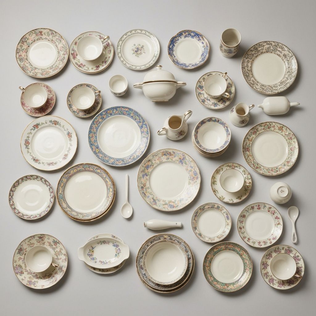 Vintage British dishware collection